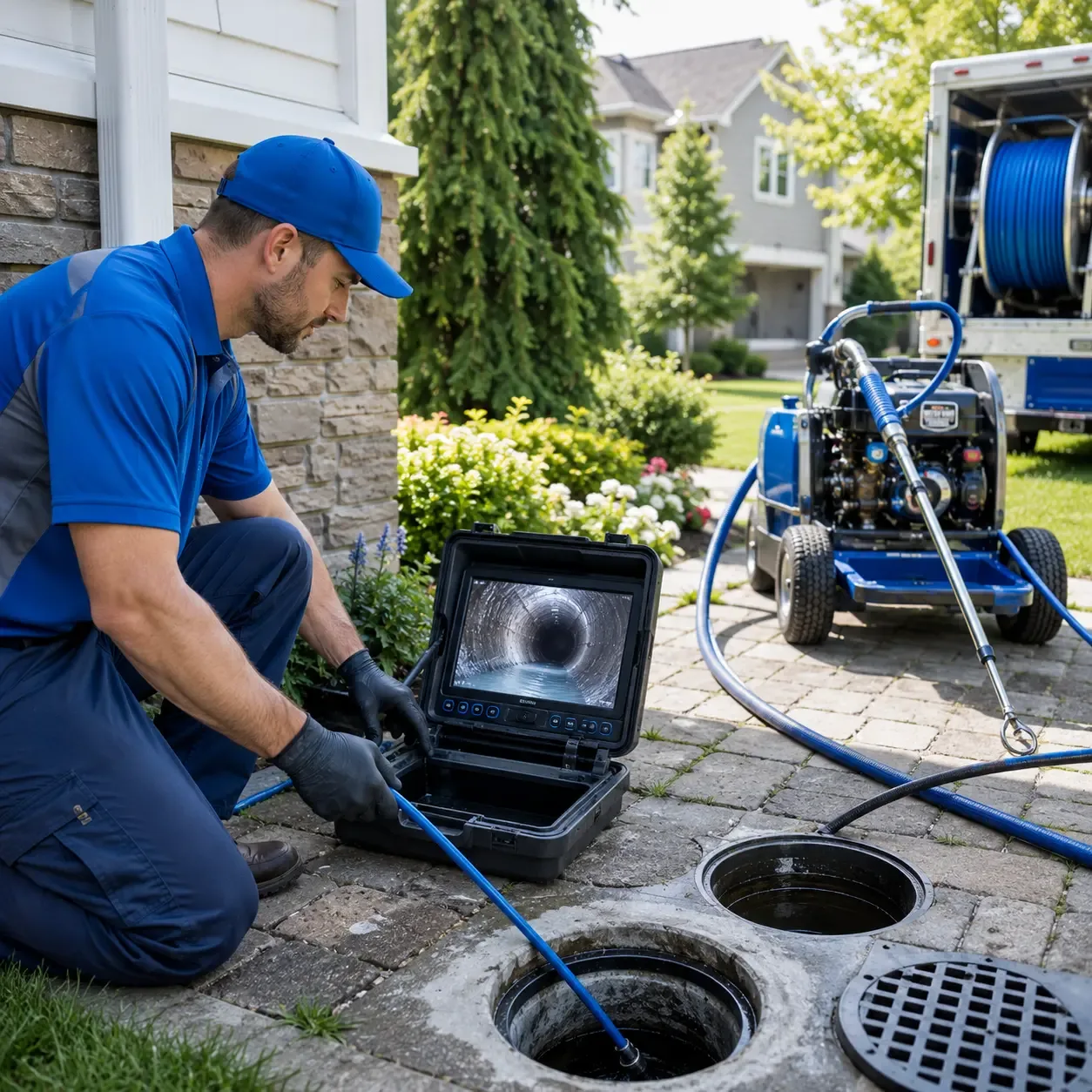 Outdoor drain cleaning professionals serving Cobb, WI